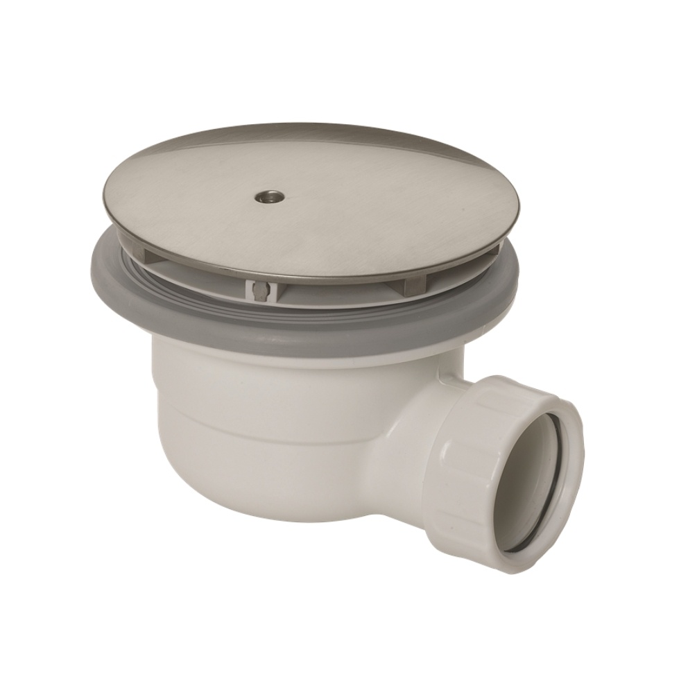 Product cut out image of burlington brushed nickel high flow vortex shower waste z1205bnkl